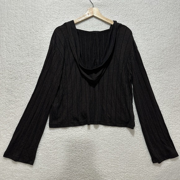 Athleta Women's Mahogany Heather Brown Harmony Pose Hoodie Sweatshirt Size M - Picture 2 of 13